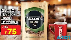NESCAFE BLEND 37 GRANÜL KAHVE 80 G NESCAFE BLEND 37 GRANÜL KAHVE 80 G